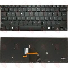 Sony Vaio SVF14215CXW, SVF14217CXB Klavye Led Işıklı Siyah TR