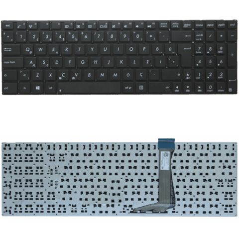 Asus F502M, F502MA, F502S, F502SA Klavye Tuş Takımı Tuş Seti Siyah Türkçe