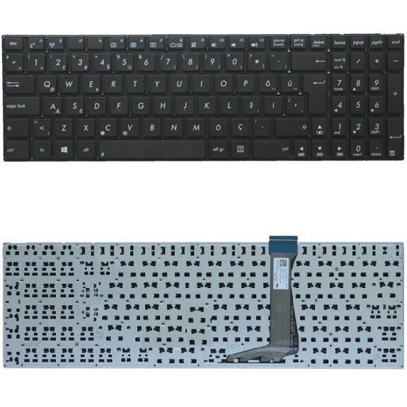 Asus F502N, F502NA, F502NA-GO060T Klavye Tuş Takımı Tuş Seti Siyah Türkçe