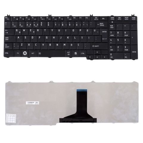 Toshiba Satellite L670-1J4, L670-1J5, L670-1J6, L670-1JP Uyumlu Klavye Tuş Takımı Seti Siyah Türkçe