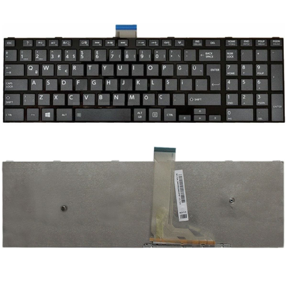 Toshiba Satellite C50-A-175, C50-A-176 Klavye Tuş Takımı Siyah TR