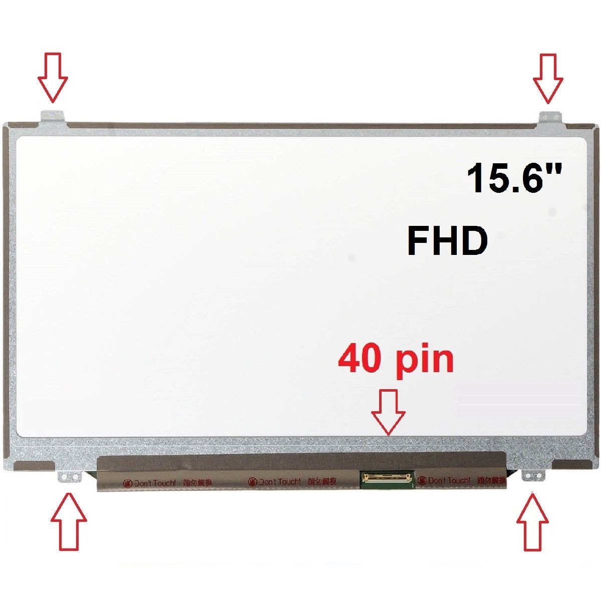 Sony Vaio SVF15A1C006B, SVF15A1C5ER Ekran 15.6 Slim 40 Pin FHD Notebook Ekranı