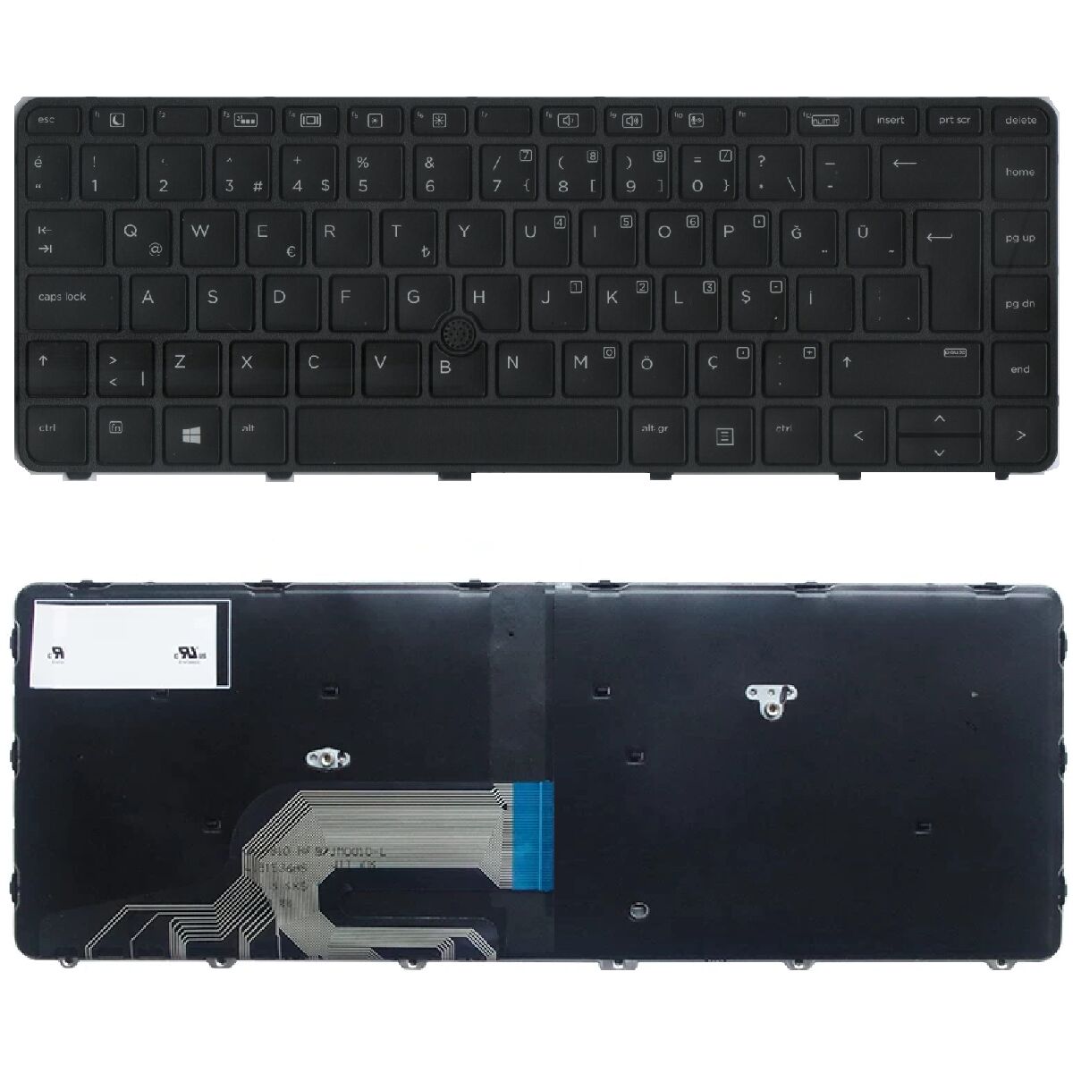 Hp V151526CK1 TR, 6037B0115619 Klavye Tuş Takımı Tuş Seti Siyah