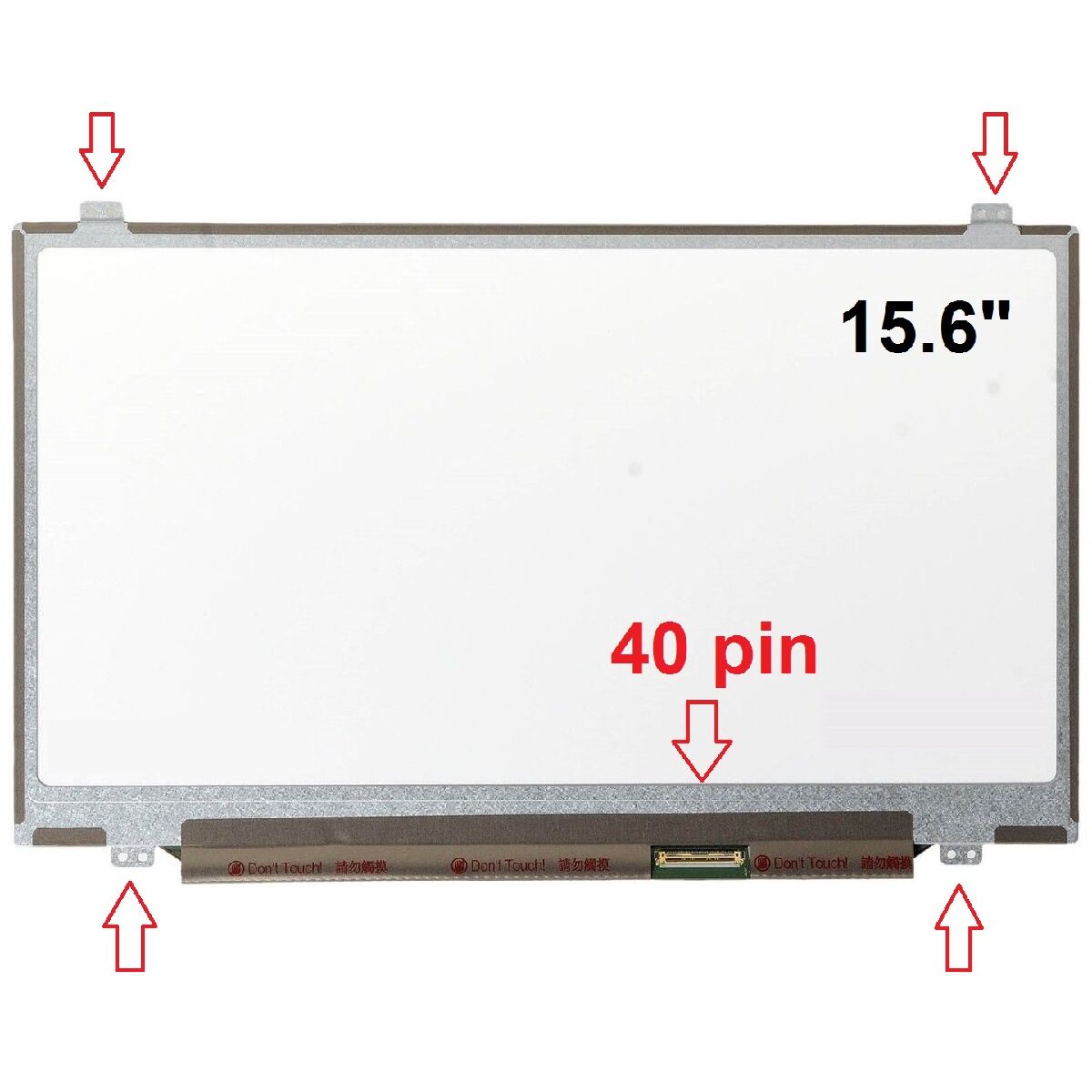 B156XW03 V.0, B156XW03 V.1, B156XW03 V.2, B156XW03 V.3 Ekran Panel 15.6 Slim 40 Pin 1366 x 768 HD