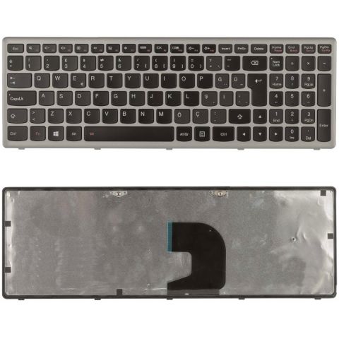 Lenovo NSK-BF3SC, NSK-BF4SC, T6F1-LAS, T6F1-TUR, T6F1-US Uyumlu Klavye Tuş Takımı Gri Türkçe