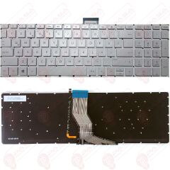 Hp Pavilion 15-BC510NT, 15-BC511NT, 15-BC512NT Klavye Tuş Takımı Tuş Seti Led Işıklı Gri Türkçe