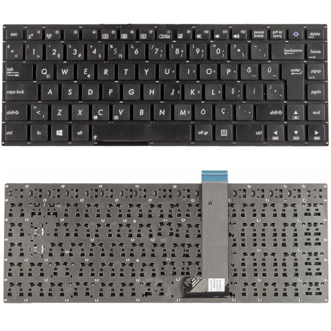 Asus S400CA-CA006H, S400CA-CA020H Klavye Tuş Takımı Tuş Seti Siyah Türkçe