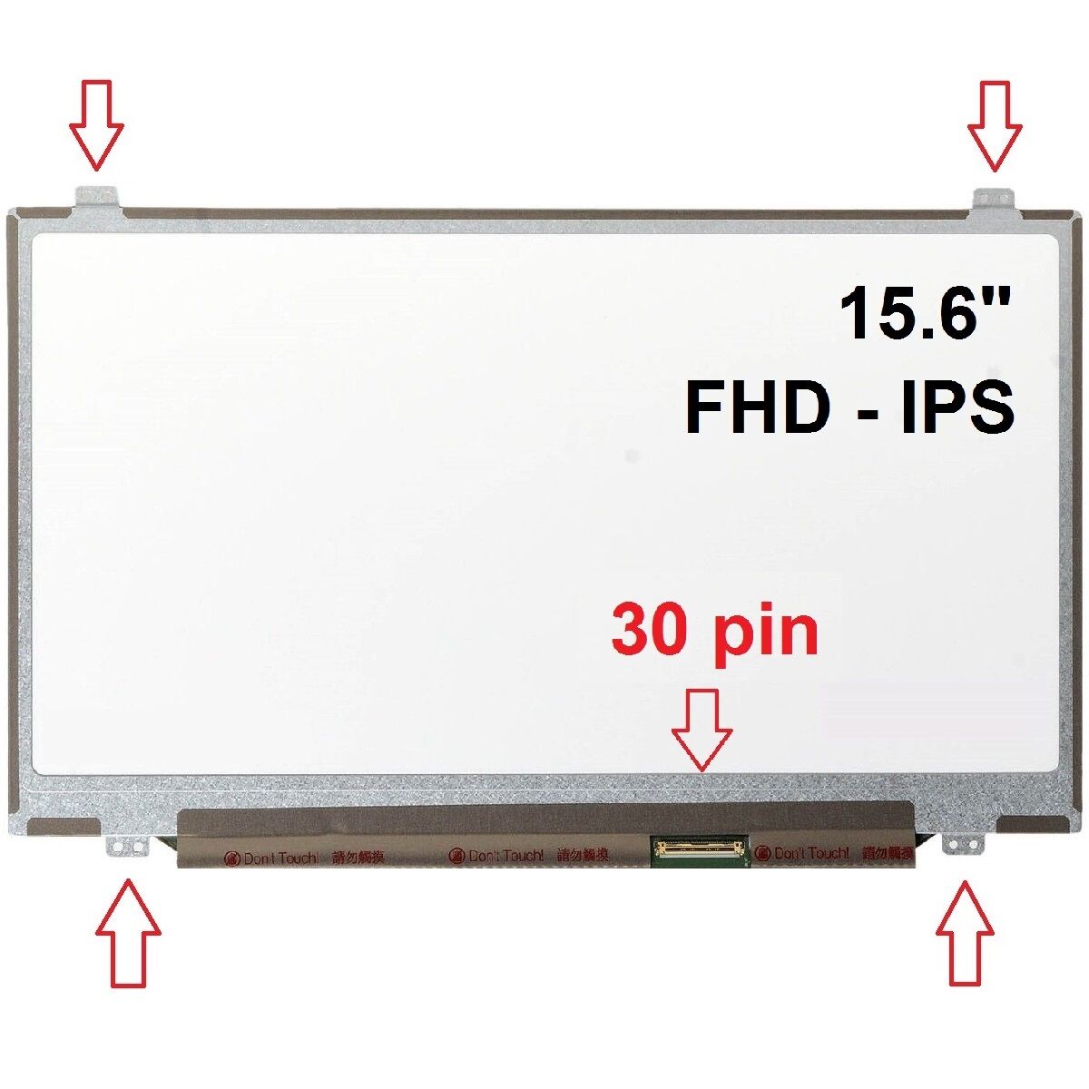 HP Pavilion 15-AU119NT, 15-AU120NT Ekran 15.6 Slim 30 Pin FHD IPS