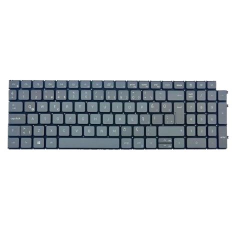 Dell Vostro 5510, 15 5510, 15-5510, P106F Uyumlu Klavye Gri Tuş Takımı Tuş Seti Türkçe