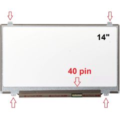 14 Slim LP140WH2 TL L3 Ekran 14 Slim 40 Pin Screen