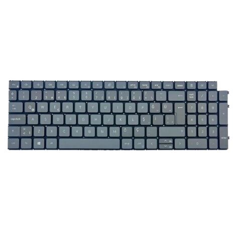 Dell Vostro 7510, 15 7510, 15-7510, P106F Uyumlu Klavye Gri Tuş Takımı Tuş Seti Türkçe