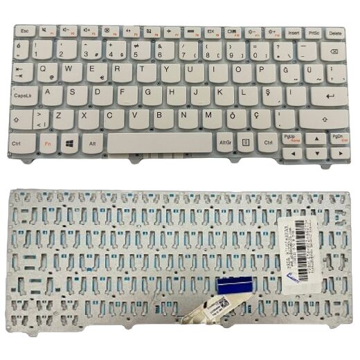 Lenovo 5CB0M53729, 5CB0M53650 Uyumlu Klavye Tuş Takımı Tuş Seti Beyaz Türkçe