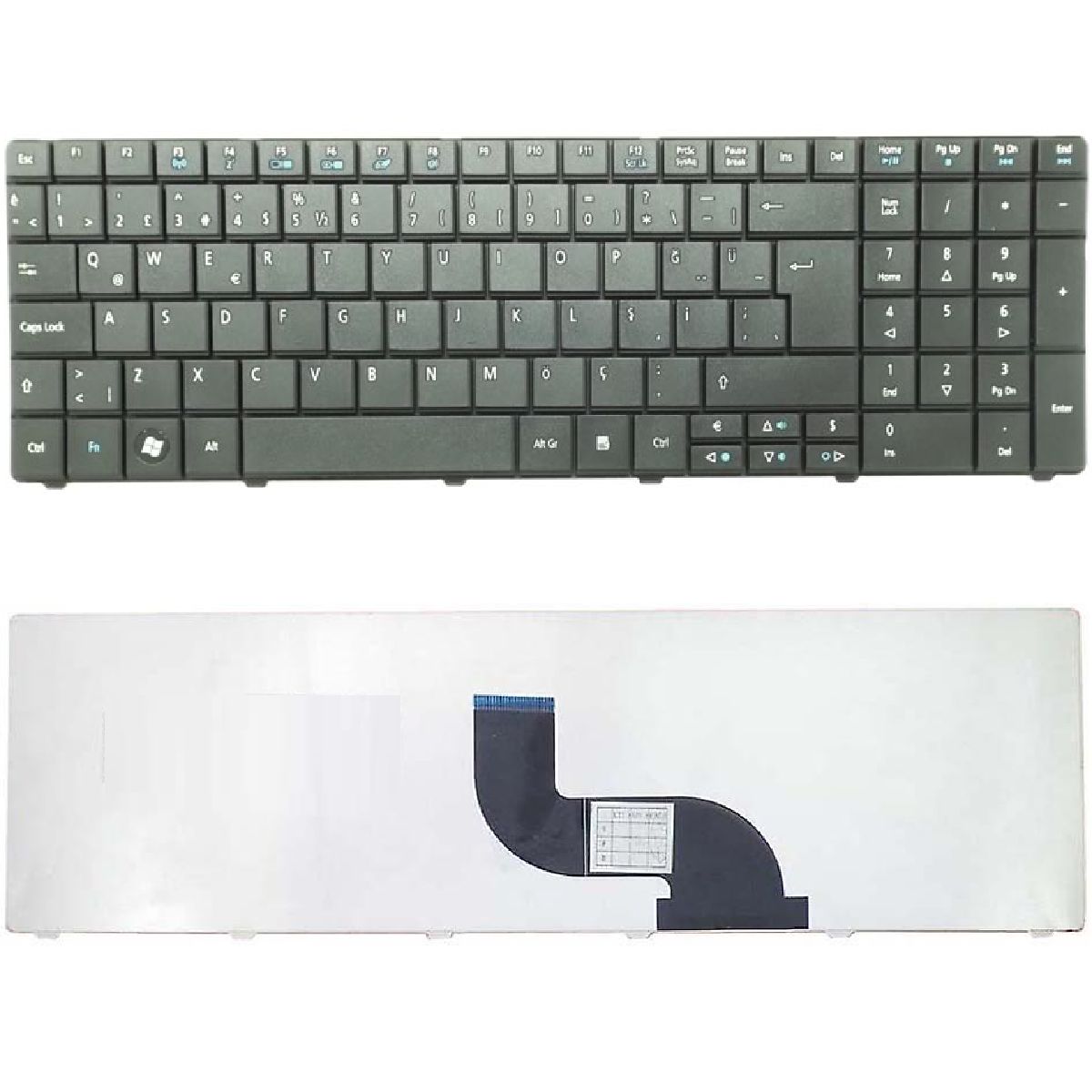 V121702AS4 Klavye Tuş Takımı Türkçe Q Siyah
