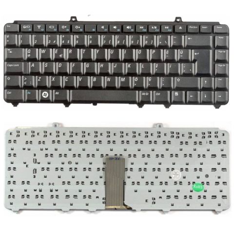 Dell 0NK750, NK750, 0P446J, P446J, 0RN167, RN167 Klavye Tuş Takımı Tuş Seti Siyah Türkçe