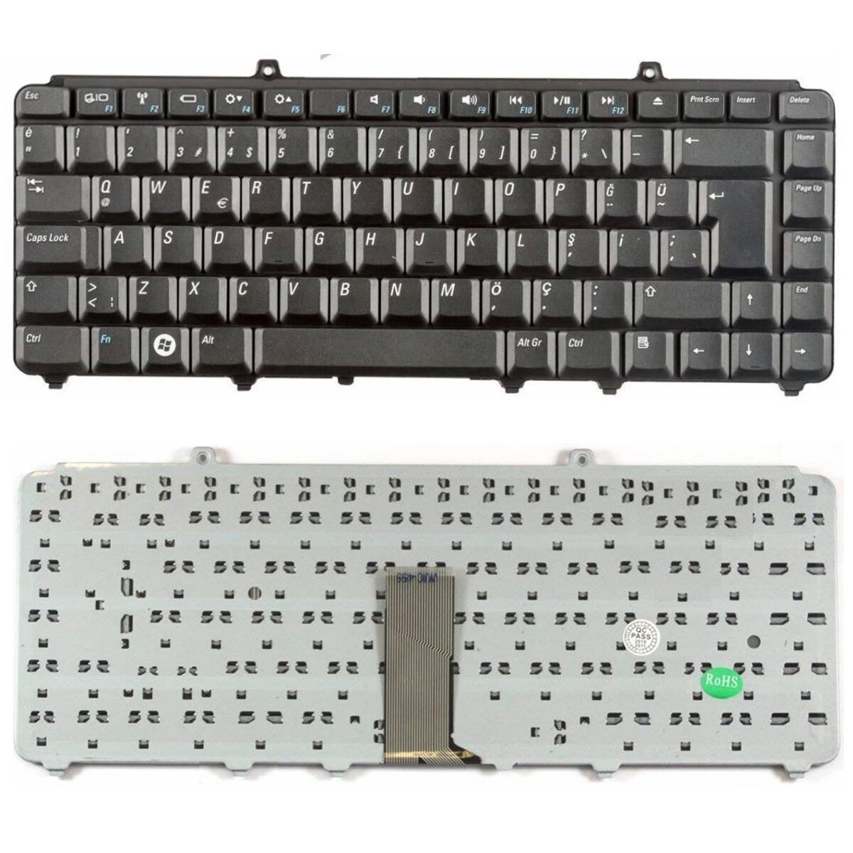 Dell 90.4AO07.A0T, 9J.N9382.201 Klavye Tuş Takımı Tuş Seti Siyah Türkçe