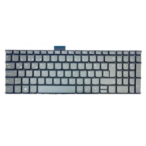 Lenovo ideaPad 5-15ITL05, 82FG Uyumlu Klavye Led Işıklı Gri Tuş Takımı Tuş Seti Türkçe