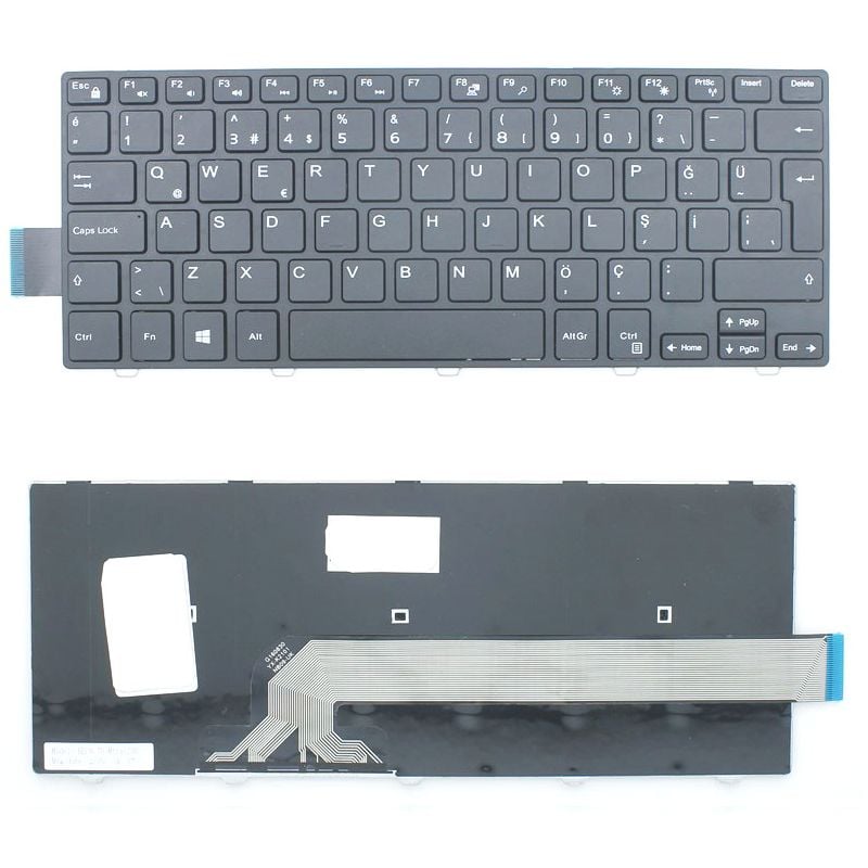 Dell inspiron 7447 Klavye Siyah TR