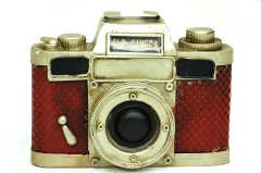 Dekoratif Metal Fotoğraf Makinesi C0264