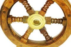 Otantik Çarşı Ahşap Dekoratif  Dümen 12''