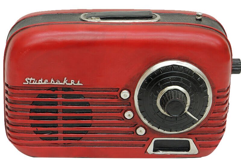 Kumbara Radyo Kırmızı Renk C0036