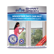 Green Farma Smart Green Nano Silver Microfiber Cam Temizlik Bezi 40x60 (İnce)