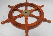 Otantik Çarşı Ahşap Dekoratif  Dümen 24'' K02