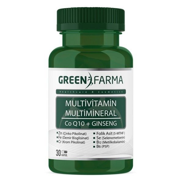 Green Farma Multivitamin & Multimineral 30 Kapsül