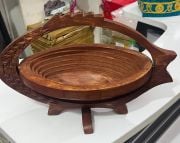 Ahşap Katlanır Şekerlik Meyvelik 30x20 cm. M001