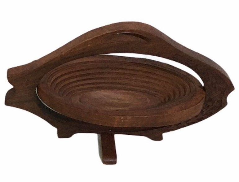 Ahşap Katlanır Şekerlik Meyvelik 30x20 cm. M002