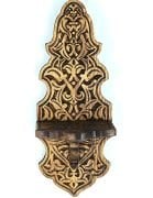 Otantik Çarşı Ahşap Oymalı Kavukluk Lambalık Raf Küçük Boy K401