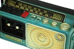 Dekoratif Metal Radyo Kumbara C0313