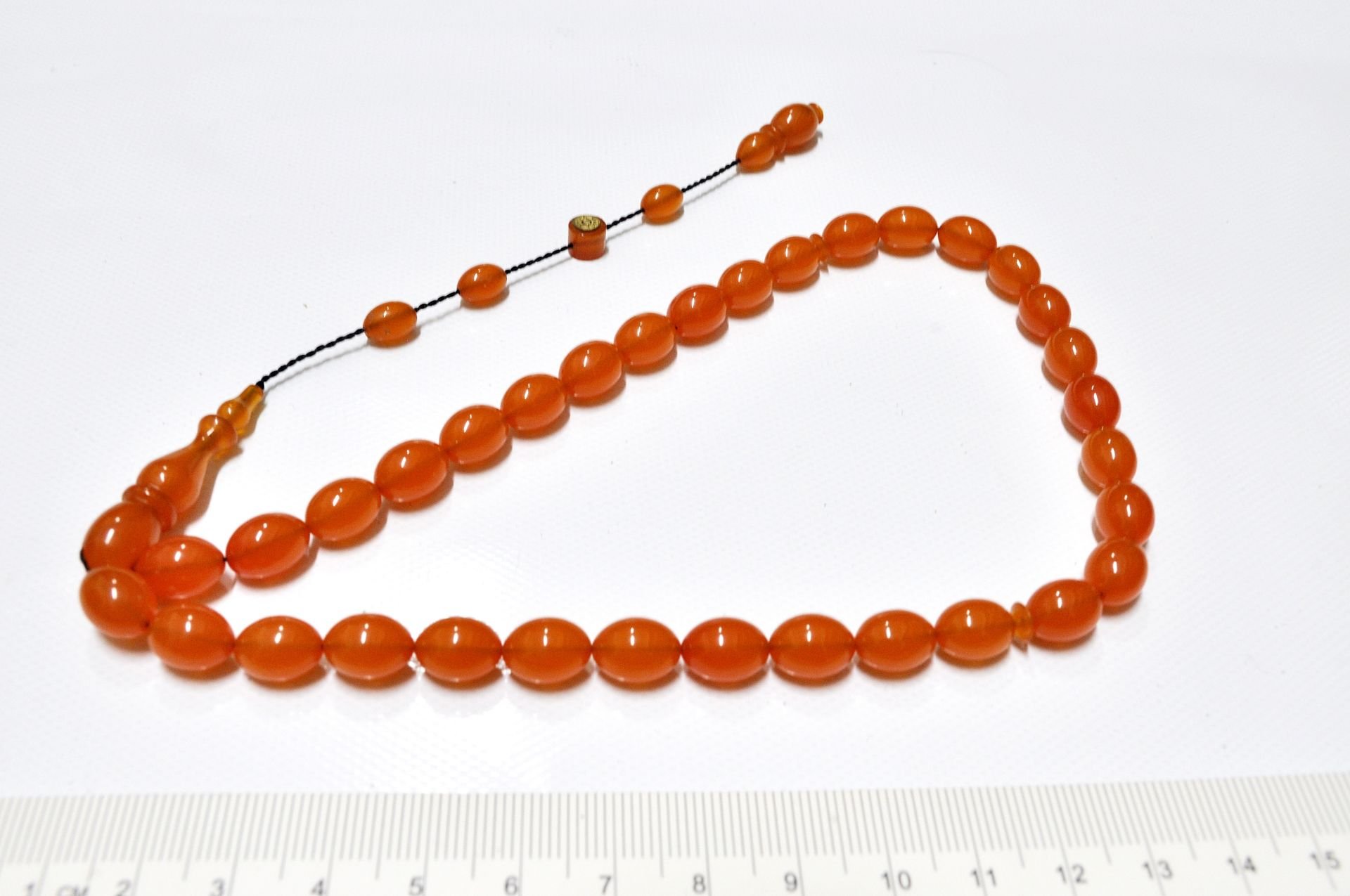 Sıkma Kehribar Tesbih Beyzi Kesim 8*11 mm (khr-13016)