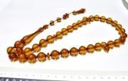 Ateş Kehribar Tesbih İstanbul Kesim 13*15 mm (khr-13028)