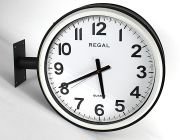 Regal Ultima Çift Taraflı Dış Mekan İstasyon Duvar Saati 9106 CFTD