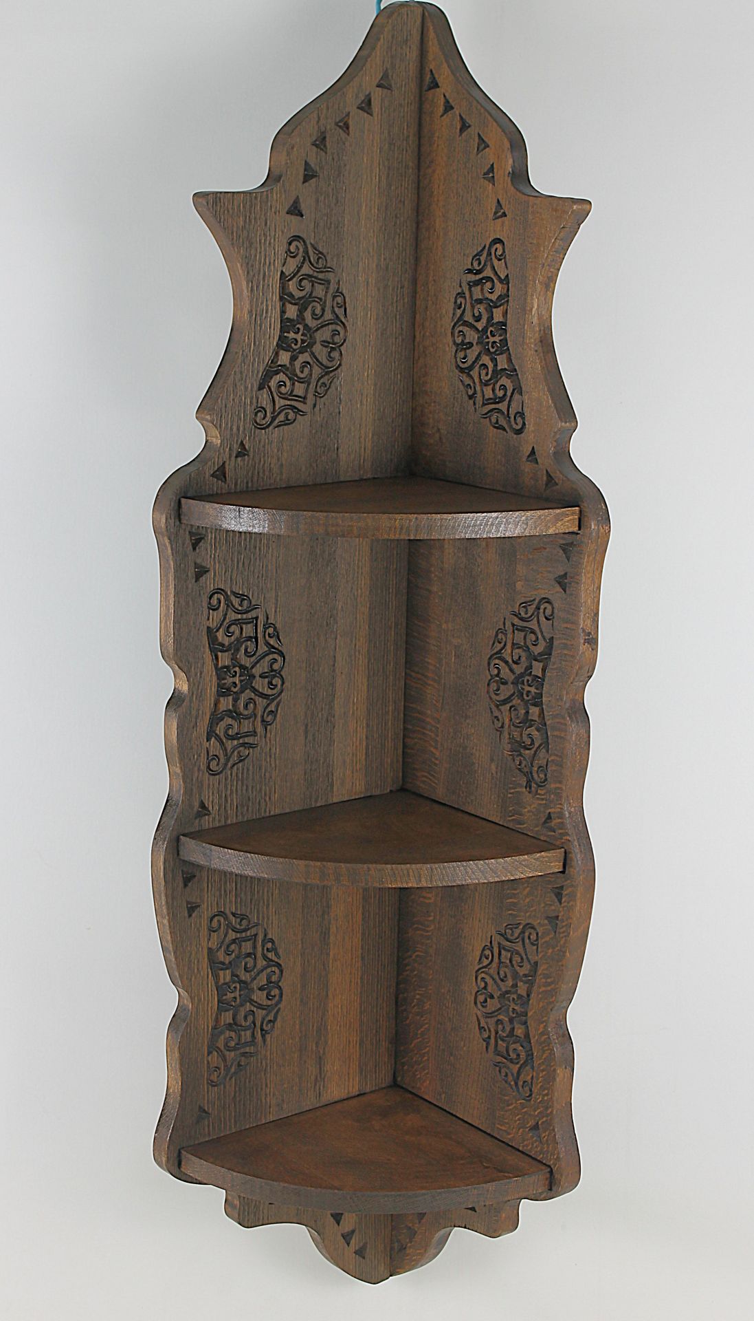 Otantik Çarşı Ahşap Köşe Raf  84x17x17 cm. dir