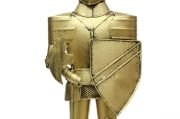 Dekoratif Metal Şovalye Gold