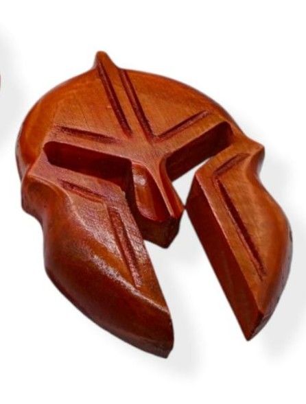 Otantik Çarşı Ahşap Gladyatör Maske Duvar Dekoru 20x13 cm.