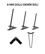 Firkete Sehpa Masa Ayağı 40 cm.