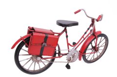 Dekoratif Metal Bisiklet Çantalı   1110E-2577