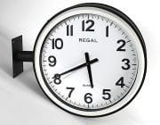Regal Ultima Çift Taraflı İç Mekan İstasyon Duvar Saati 9106 CFT