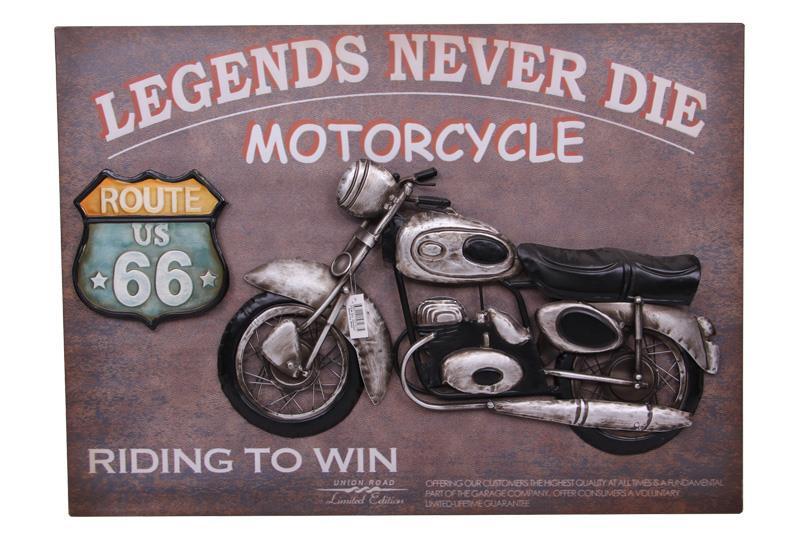 Metal Motosiklet  Duvar Dekoru GK0062
