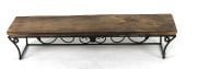 Ahşap Ferforje Raf 46x12x8,5 cm.