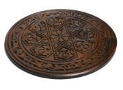 Ahşap Oymalı Sehpa Tablası 50 cm.