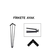 Firkete  Sehpa Masa Ayağı 45 cm. 4 Adet