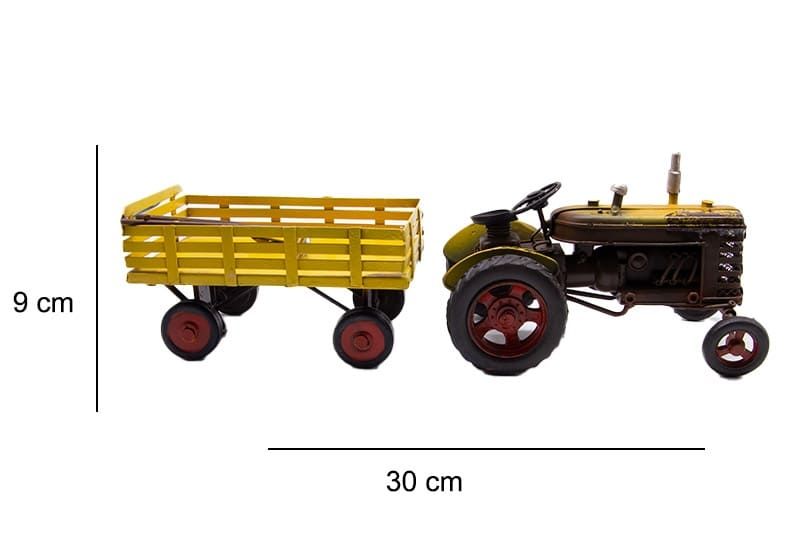 Dekoratif Metal Traktör Römork C1601