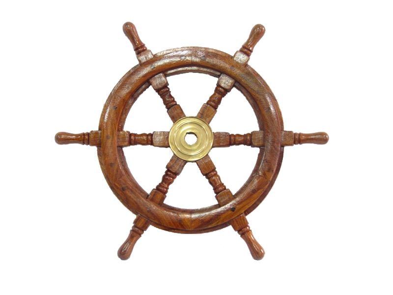 Otantik Çarşı Ahşap Dekoratif  Dümen 15''