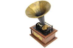 Metal Gramofon Dikiş Kutusu 1210B-1131