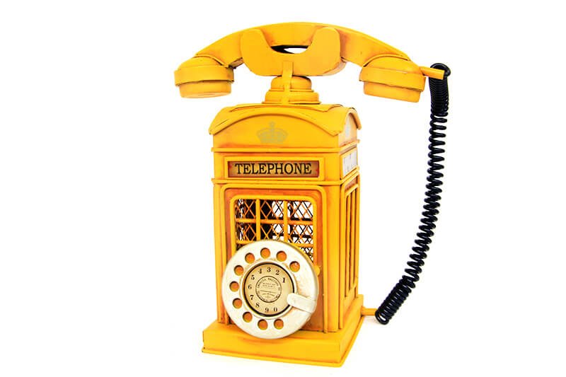 Dekoratif Metal Ahizeli Telefon Kumbara C0725
