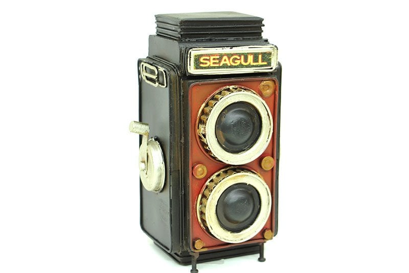 Dekoratif Metal Fotoğraf Makinesi Kumbara C0323
