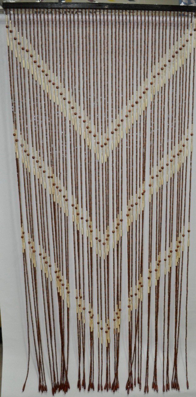 Ahşap Boncuklu Kapı perdesi 90x190 cm.  52 Sıra